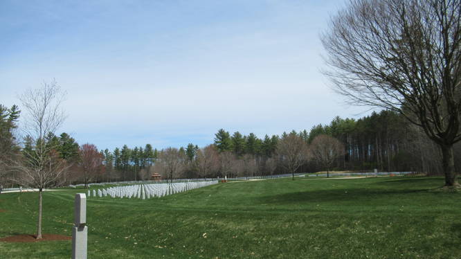 A section of the NH Veterans Cemetery