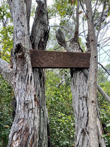 "Respect Kauai" sign