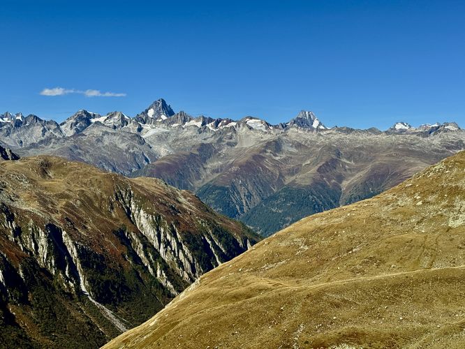 View of the Bernese Alps from Nufenen Pass