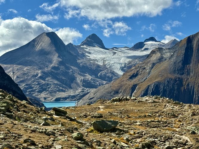 View of Griesgletscher and Griessee