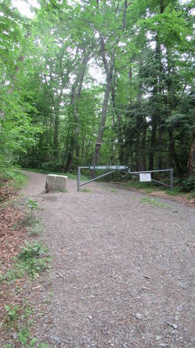 Entrance gate to network of trails