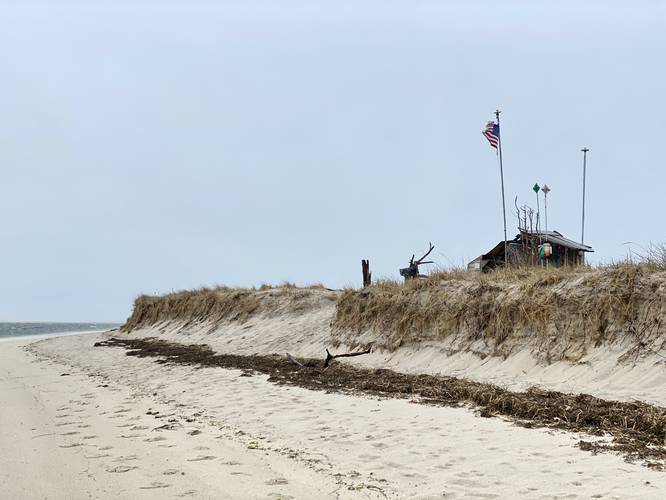 Occupy Chatham Shack sits on the dunes