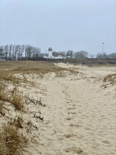 Chatham Lighthouse with beacon on