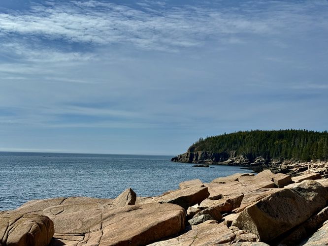View of the Otter Cliffs from the coastline