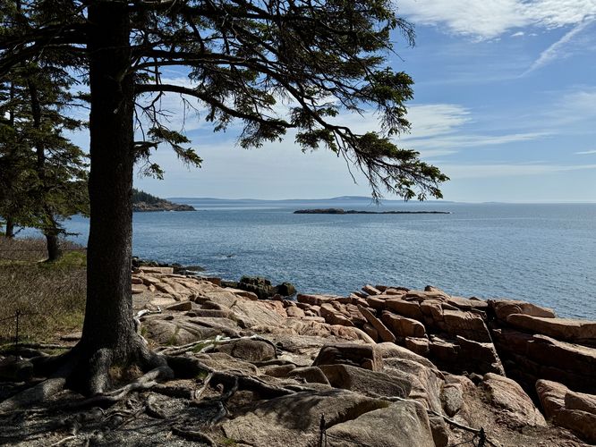 View of Old Soaker island from the Ocean Path