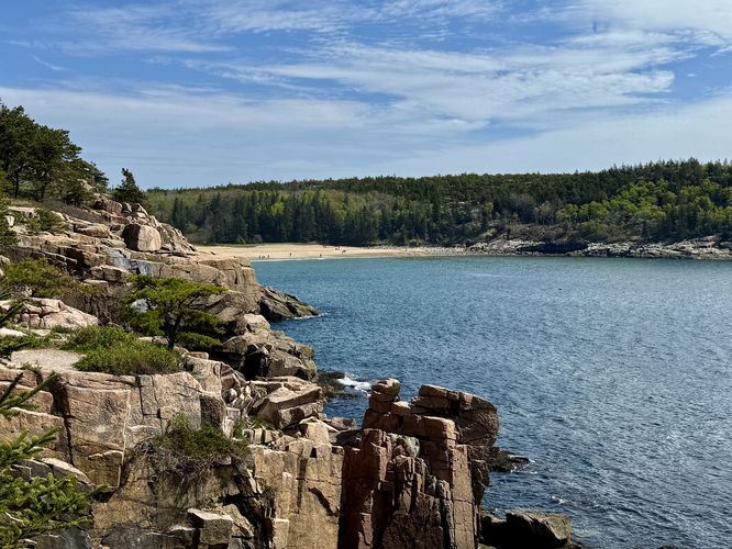 More views of Sand Beach and the rocky coastline