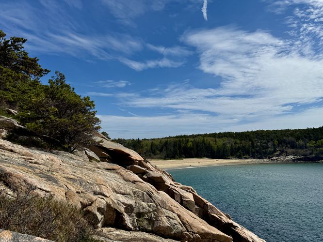 Slopes of the rocky coastline along the Ocean Path