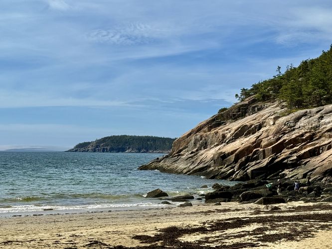 Views of the coastline form Sand Beach