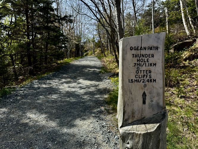 Ocean Path trail sign