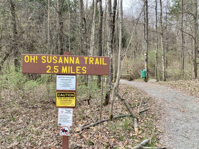 Oh! Susanna Trail sign