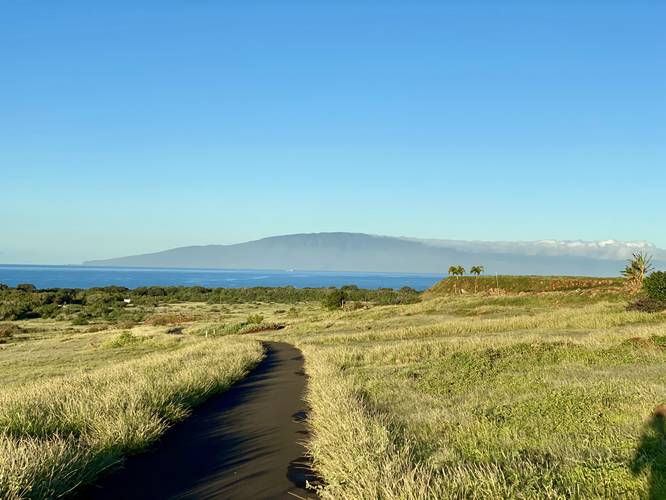 View of Lanai from the trail