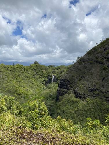 View of Opaekaa Falls