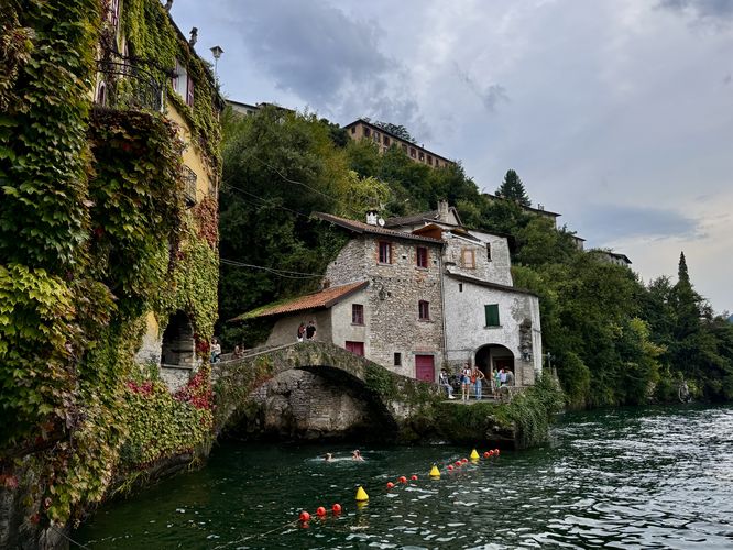 View of Ponte del Lago at Orrido di Nesso, Lake Como