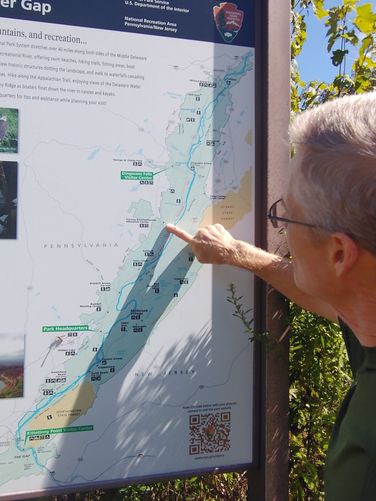 A map is available outside