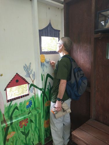 Look out of the blind, perhaps you may spot a resident hanging out nearby