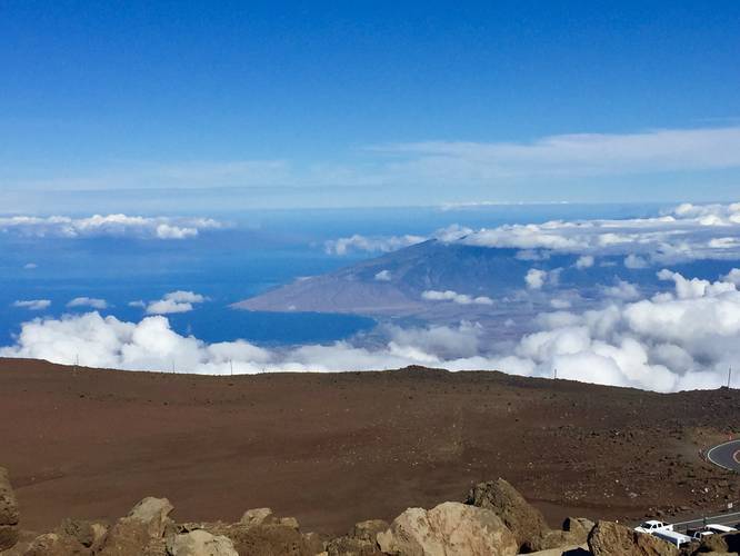 West Maui Mountains and Lanai