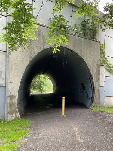 Painted Post Bike Trail tunnel