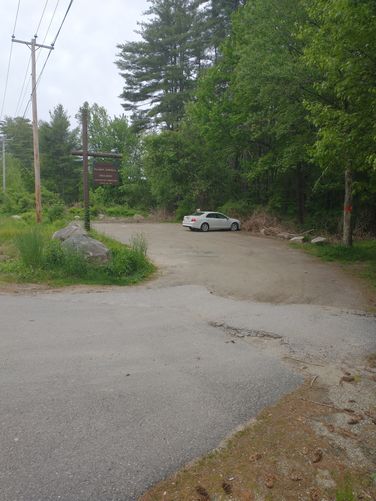 Parking area at trailhead