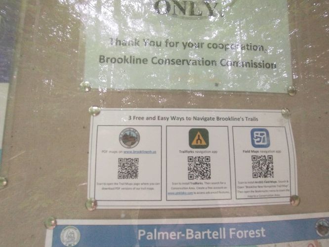 QR codes for trail maps