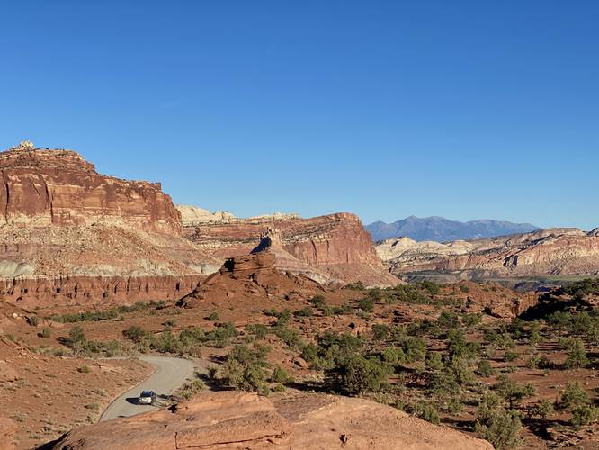 View of The Castle from Panorama Point Overlook (Capitol Reef NP)