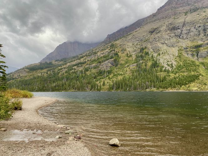 View of Two Medicine Lake from Paradise Point