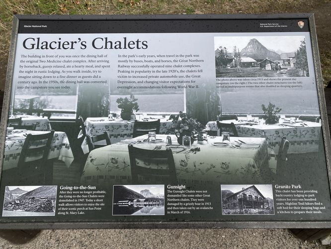 History of Glacier National Park's chalets