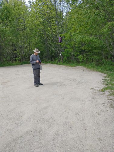 Parking lot near trailhead 