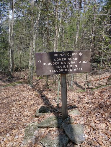 Trail junctions are well marked 
