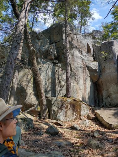 Some of the massive rock formations at the State Park 