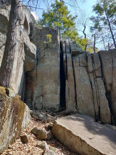 Towering rock formations 