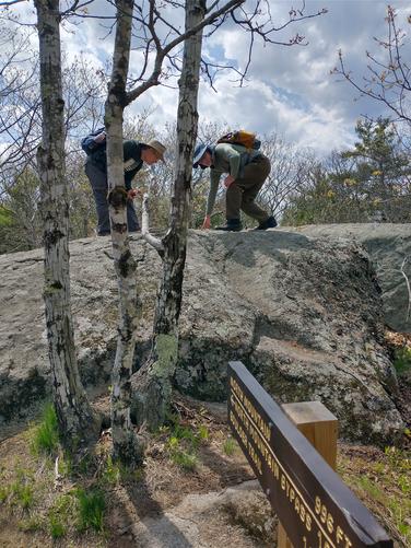 At the summit of North Mountain 