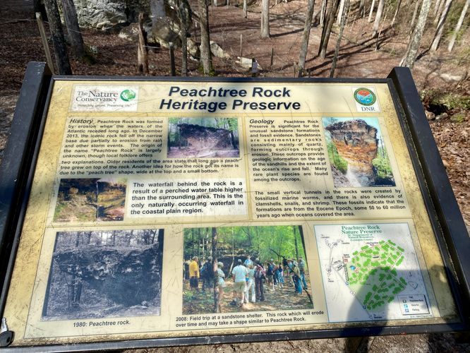 Peachtree Rock Hertiage Preserve info kiosk