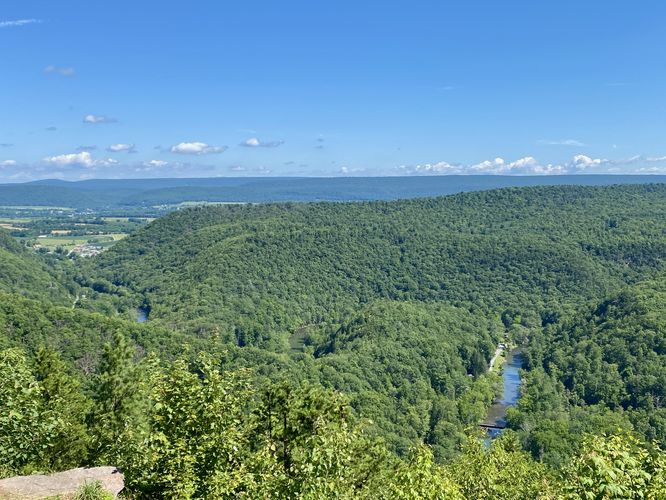 View of Penns Creek from Penns View