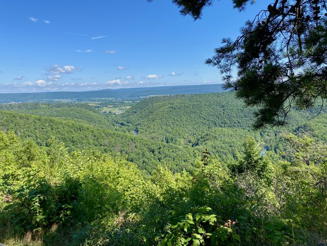 View of Penns Creek from Penns View