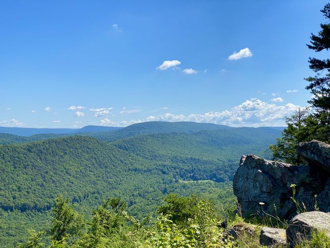 View of Rupp Mountain and Elk Gap from Penns View