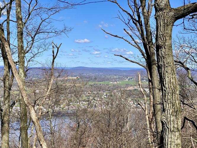 View of Duncannon, PA from Peters Mountain