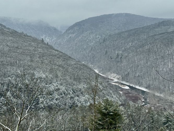 View of Pine Creek and the PA Grand Canyon from Mt. Tom