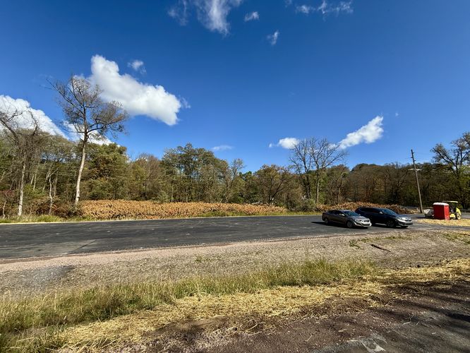 Parking lot along Hilboldt Road