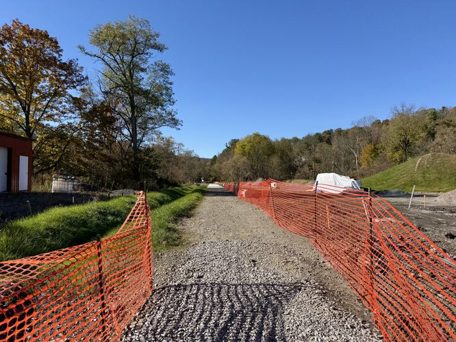 Trailhead under construction Oct 2024