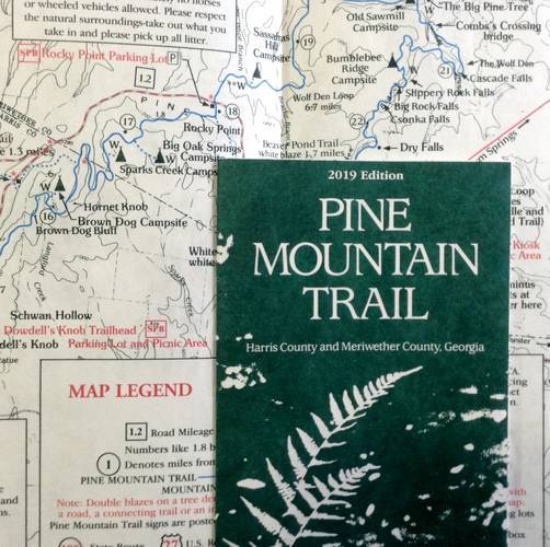 map available via MAPS OF THE TRAIL www.pinemountaintrail.org