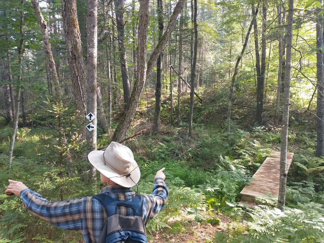 The junction where The Loop and Boundary Trails meet