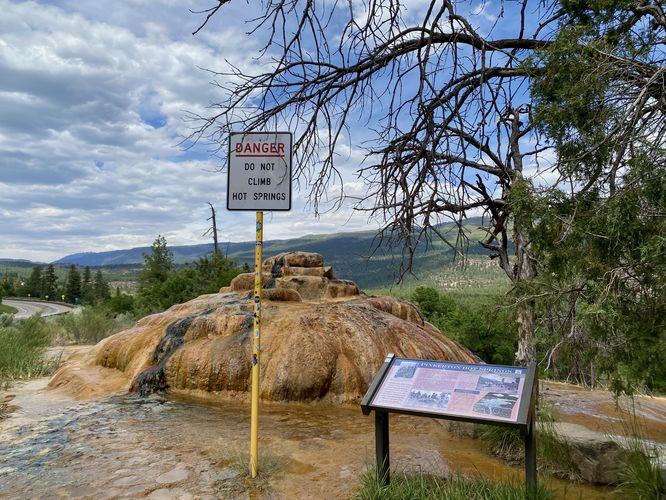 Pinkerton Hot Springs - do not climb