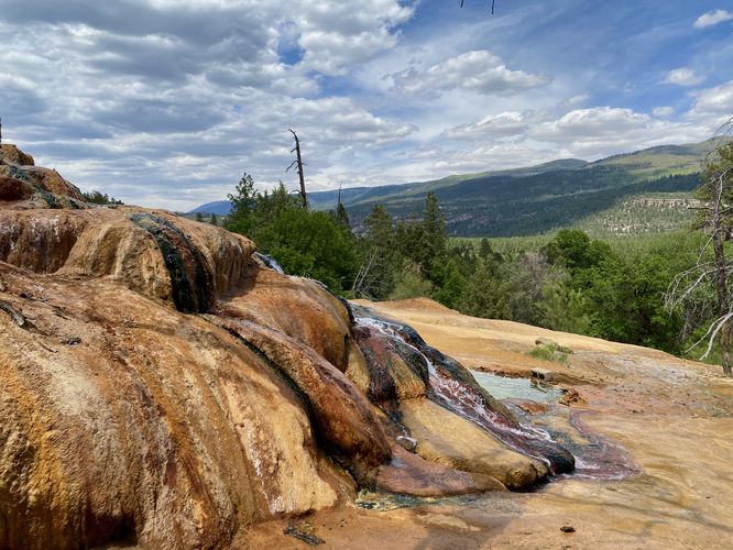 View with Pinkerton Hot Springs