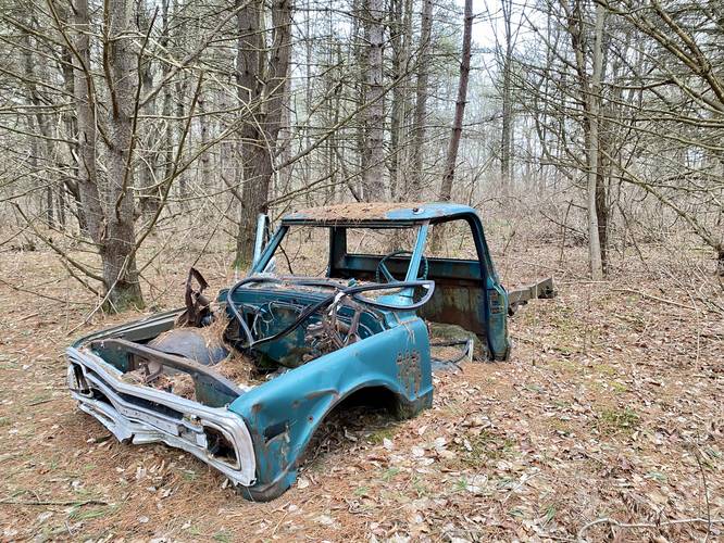 Abandoned truck