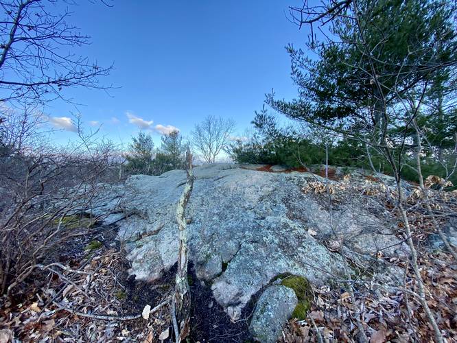 Pinnacle Hill summit bedrock outcropping