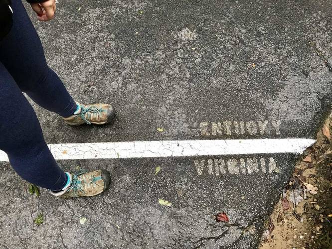 Virginia and Kentucky border