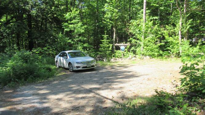 Limited parking at the Pickerel Cove Trail Head on Shedd Hill Road