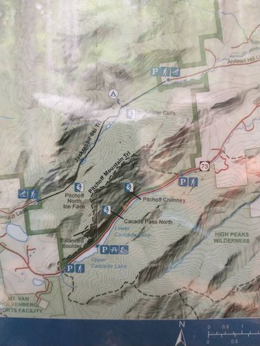 Map at information Kiosk