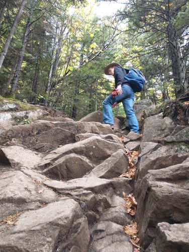Rocky ascent