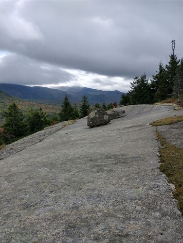 This rock ledge is NOT the summit, but still great views 